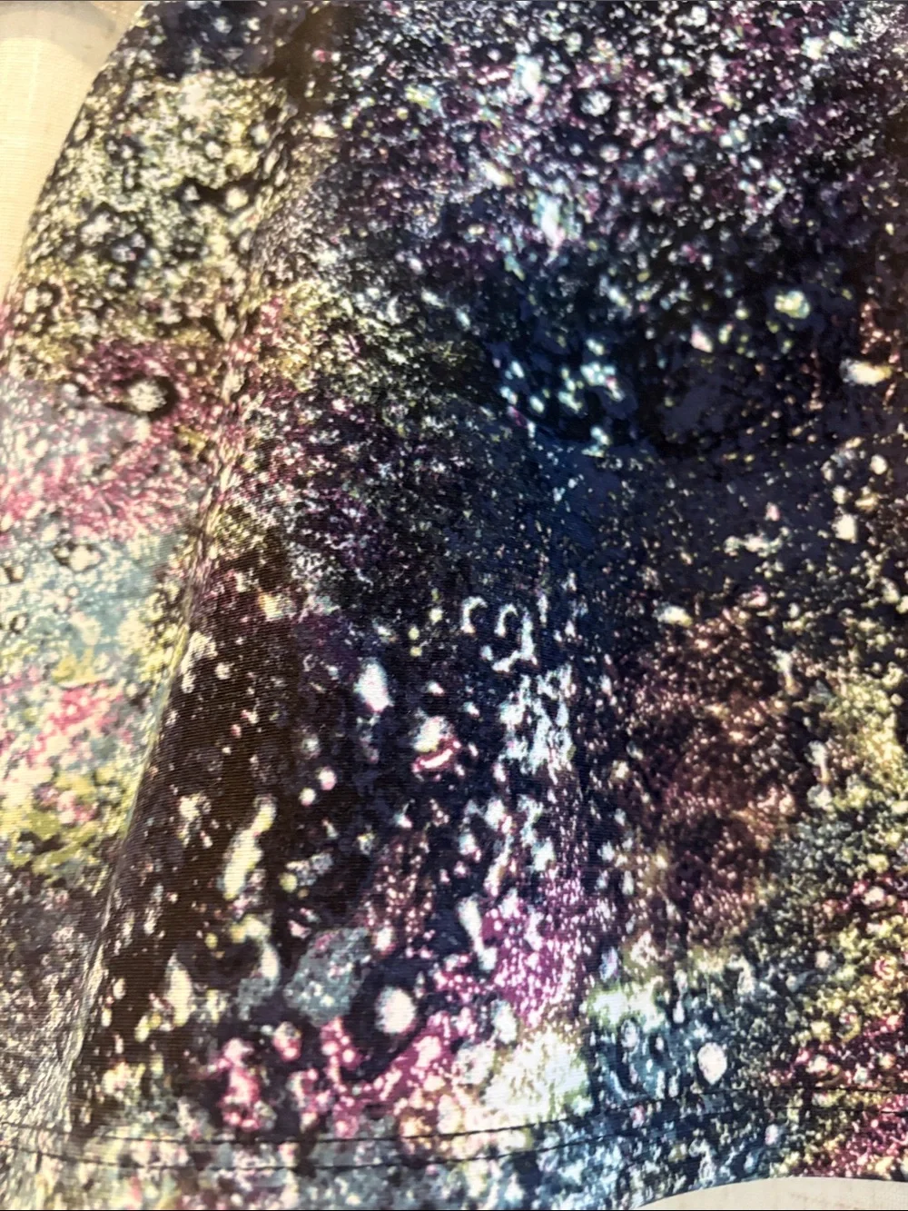 Old Navy Girls PowerSoft Longline Sports Bra Galaxy Splatter Top Size L (10-12)